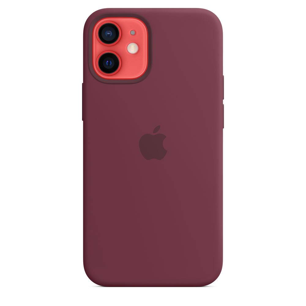 Silicone Backcover MagSafe Apple iPhone 12 Mini - Plum-2