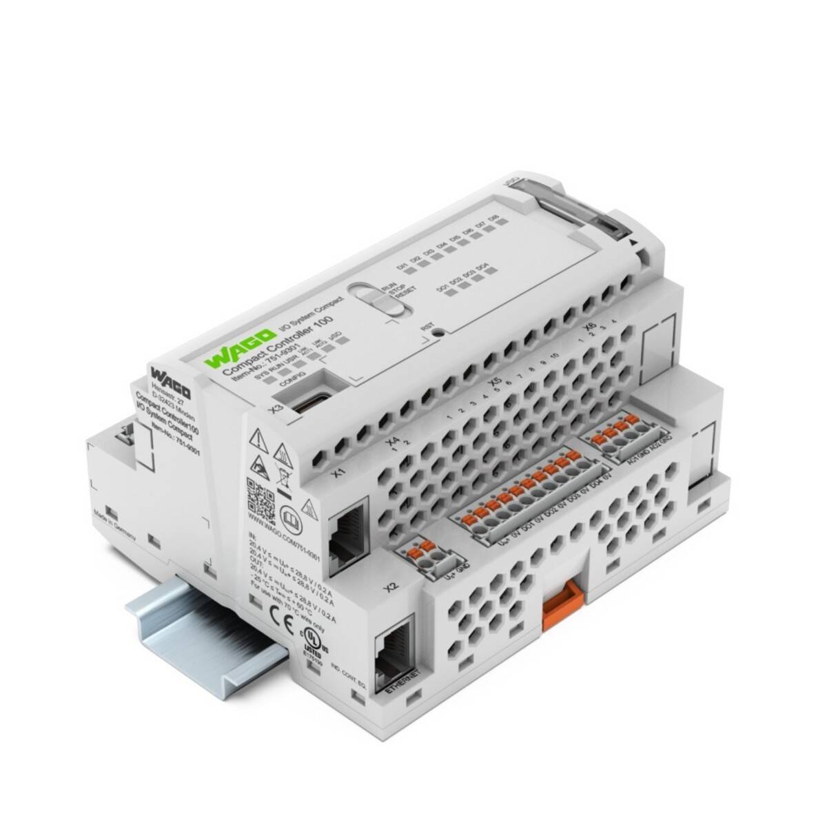 WAGO 751-9301 Programmeerbare relais; IN: 8; Analog.ing: 2; Analoge uitg: 2 - 1 stuk-1