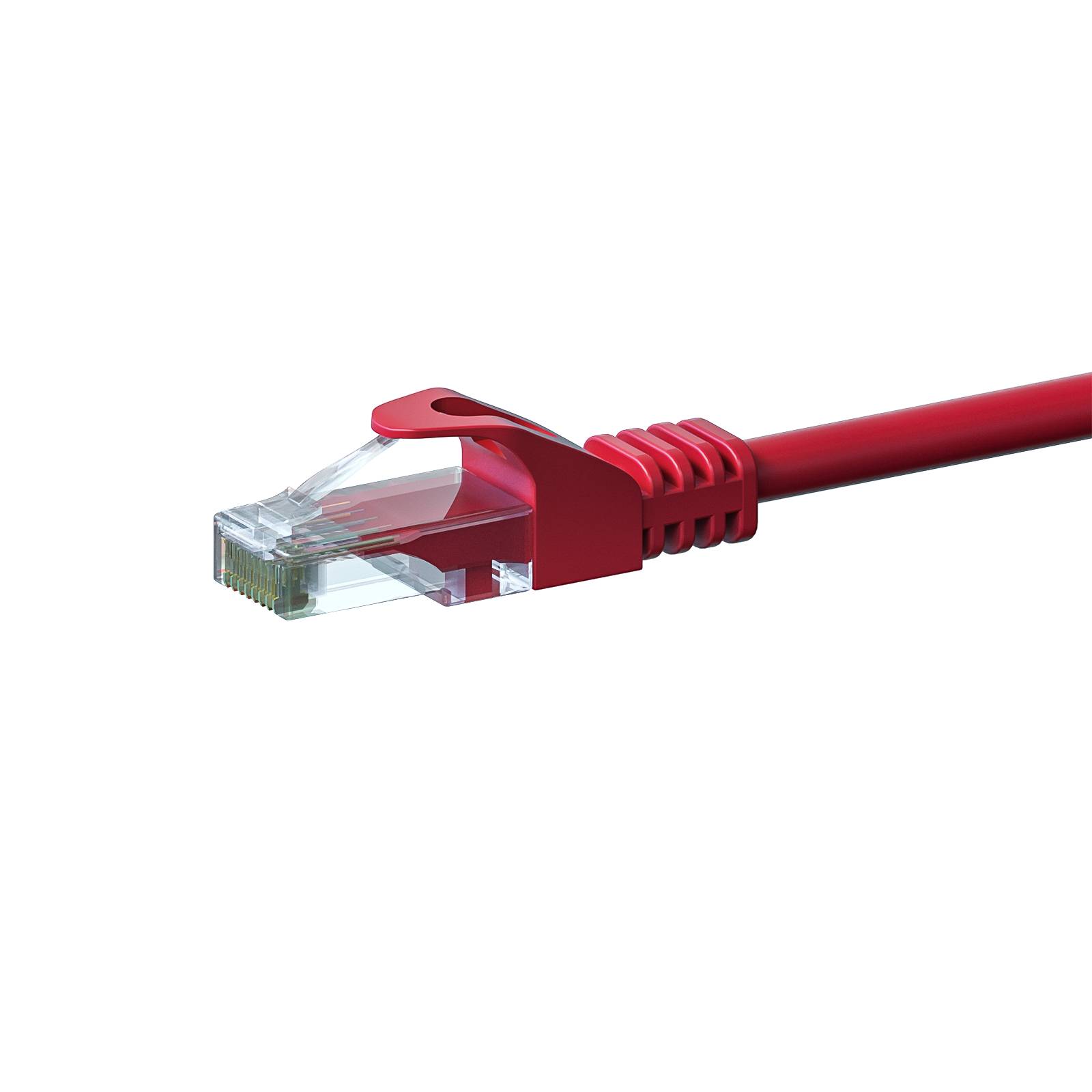 Danicom - CAT6 UTP netwerkkabel, patchkabel 0,25m rood - CCA-0
