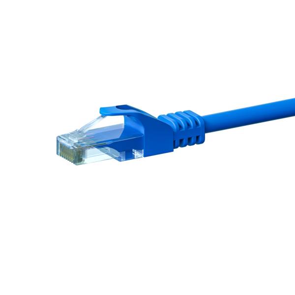 Danicom - CAT6 UTP netwerkkabel, patchkabel 0,25m blauw - CCA
