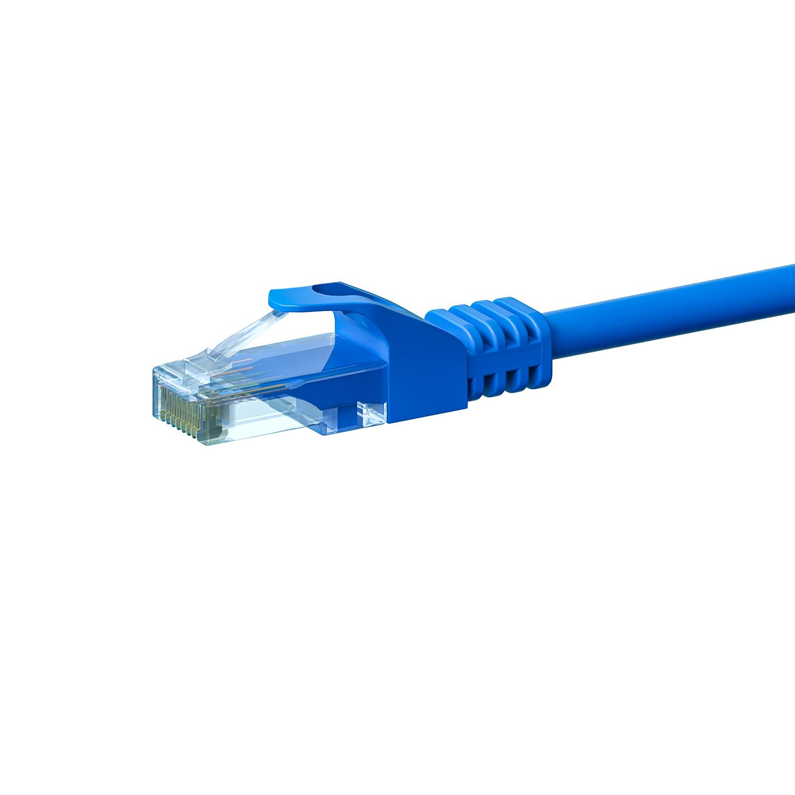 Danicom - CAT6 UTP netwerkkabel, patchkabel 0,25m blauw - CCA-0
