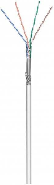 Danicom - CAT6 S/FTP 50m kabel op rol soepel grijs CCA-1