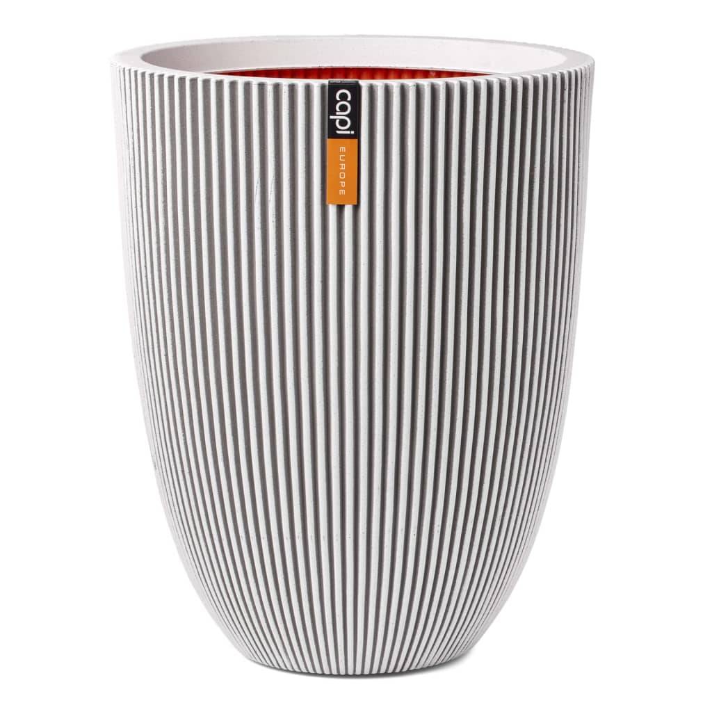Capi Capi Bloempot Groove elegant 46x58 cm ivoorkleurig-0