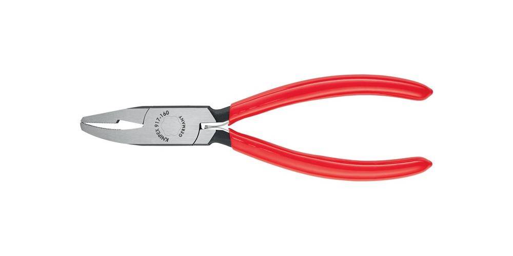 Knipex Glaskruimeltang | zwart geatramenteerd | met kunststof bekleed | 160 mm | 91 71 160 - 9171160-2