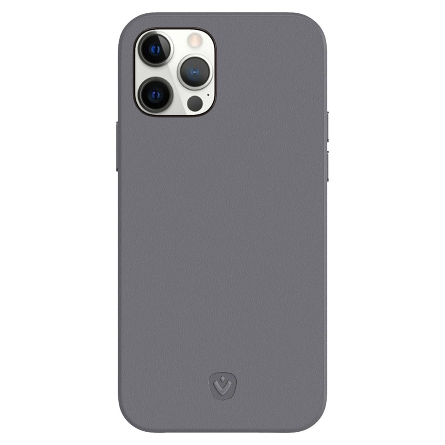 Valenta Leather Back Cover Snap Luxe Apple iPhone 12/12 Pro Grey-1