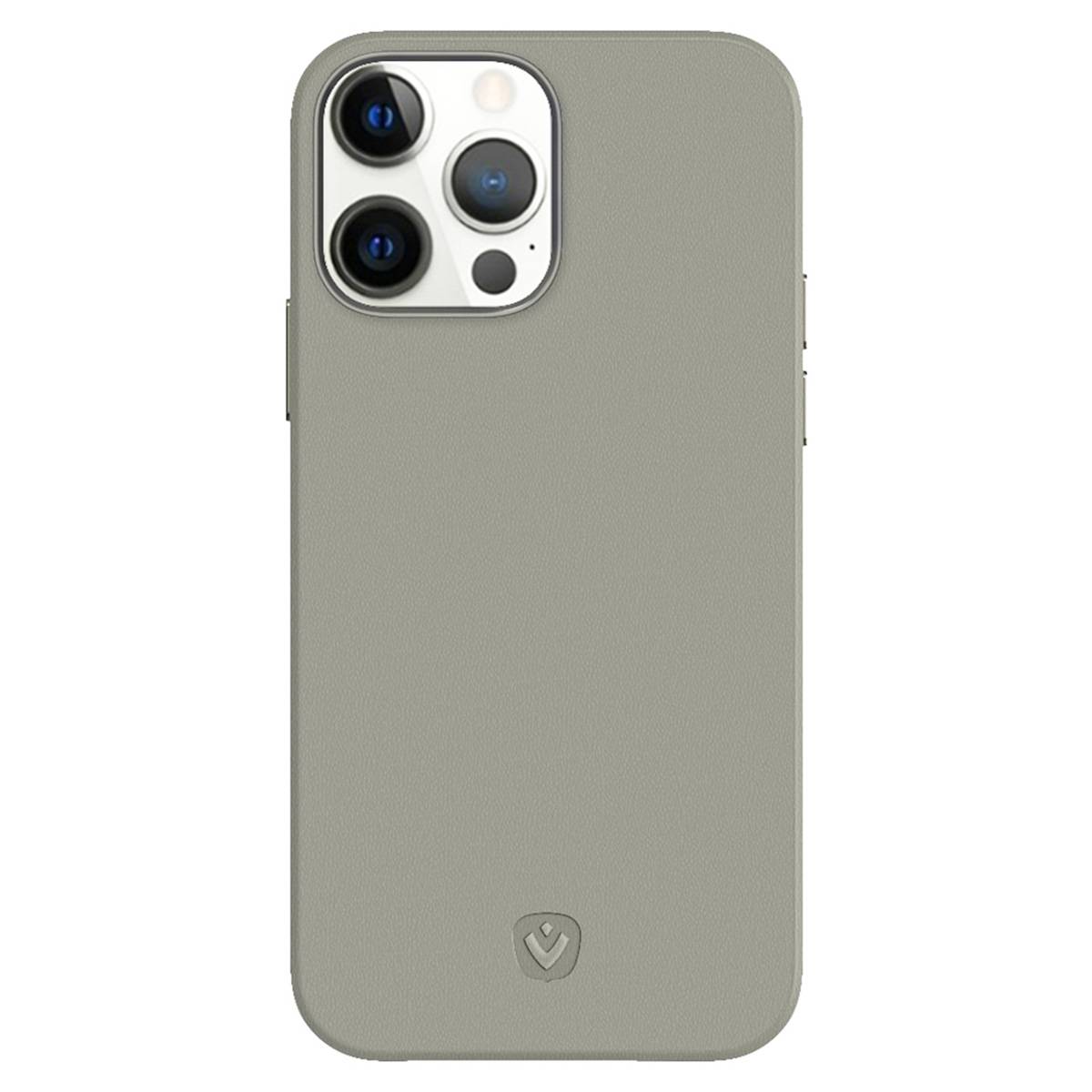 Valenta Leather Back Cover Snap Luxe Apple iPhone 13 Pro Max Grey-1