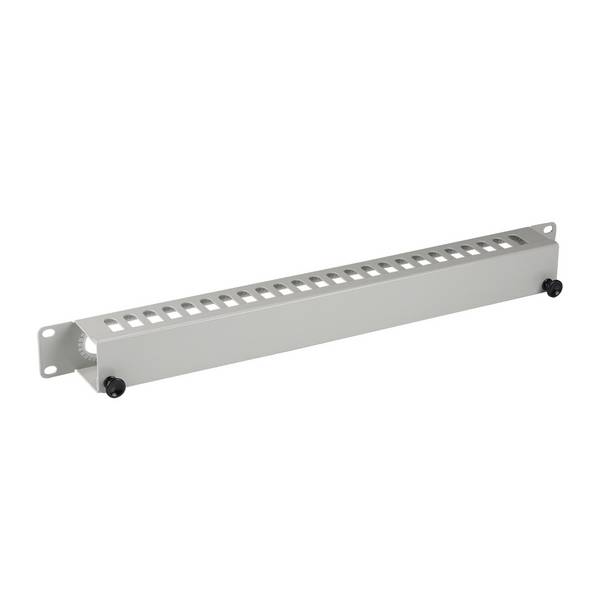 EFB 19" 1U kabelbeheerpaneel met deksel, RAL7035