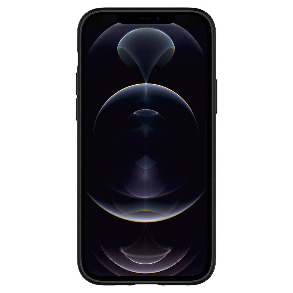 Spigen Core Armor Case Apple iPhone 12 Pro Max Zwart Stootbestendig-3