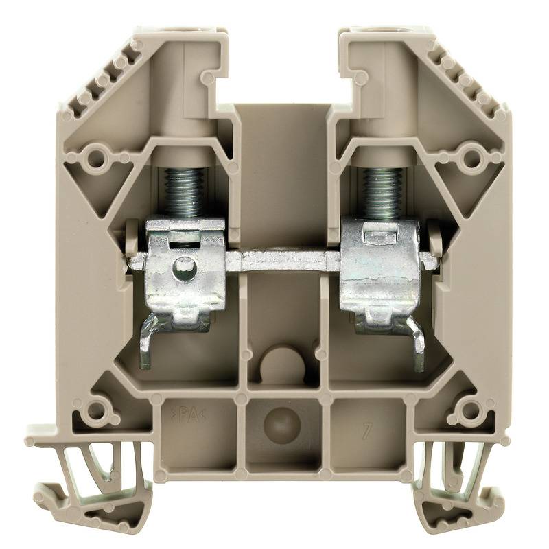 WDU 16.0 schroefdraadklemmenblok beige-1