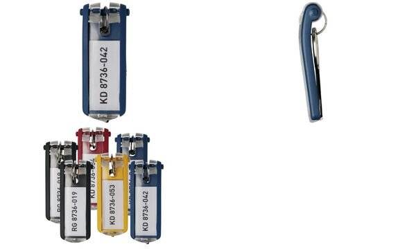 DURABLE sleutelhanger sleutelclip 6 stuks geel-9