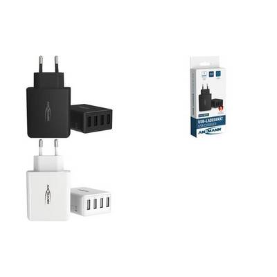 Ansmann HomeCharger HC430 USB-oplader 30 W 4x USB-A Zwart Binnen-11