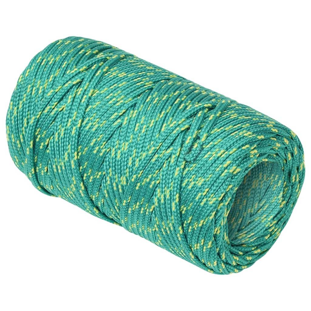 vidaXL - Boottouw - 2 - mm - 500 - m - polypropyleen - groen-4