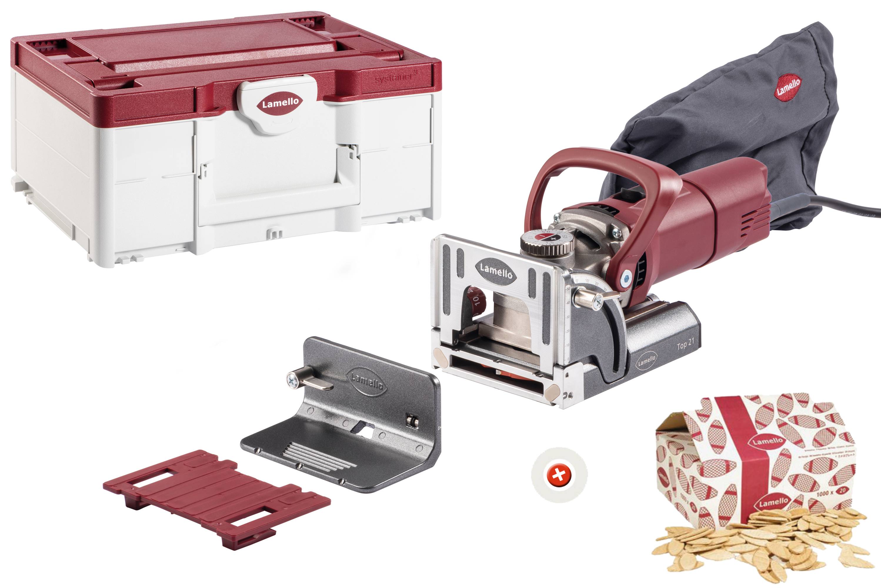 Lamello Top 21 groeffreesmachine, stekker type F Schuko, in systainer³M-1
