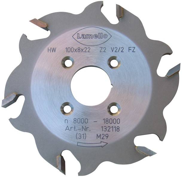 Lamello HW frees, Ø100x22x8mm, Z2+V2+2, CLAMEX S-18-0