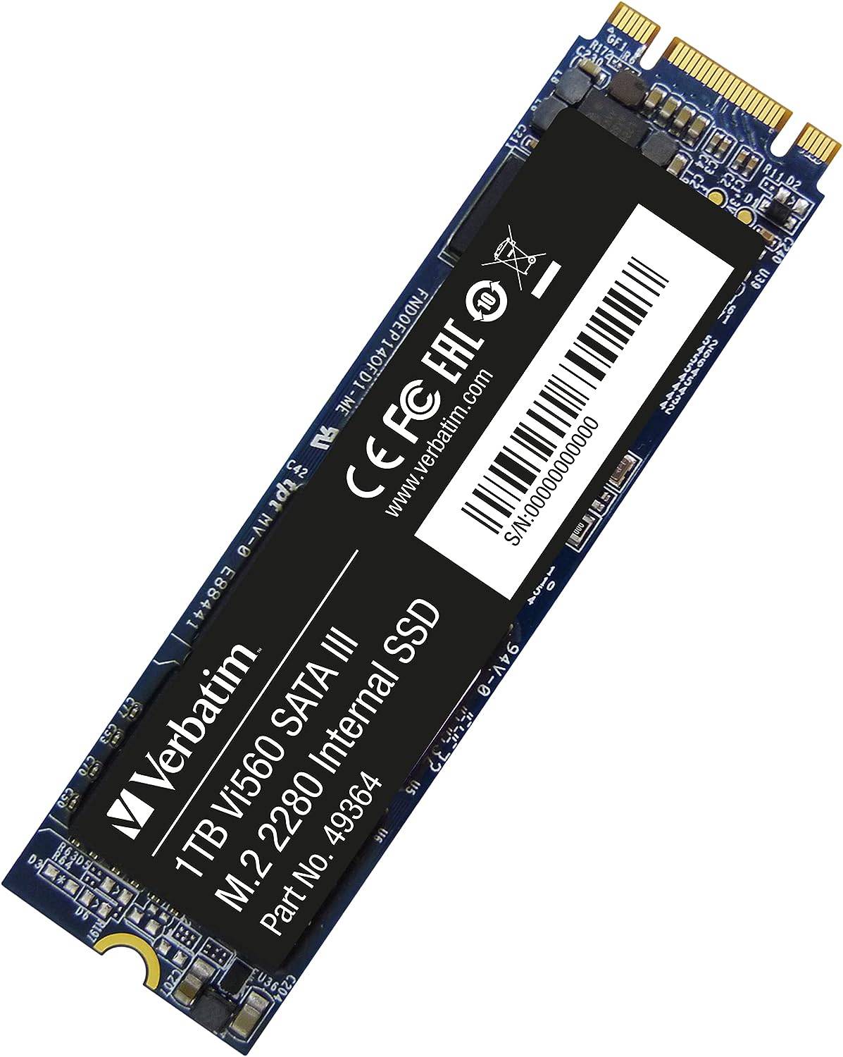 Verbatim Vi560 1 TB SATA M.2 SSD 2280 harde schijf M.2 SATA 6 Gb/s Retail 49364-2