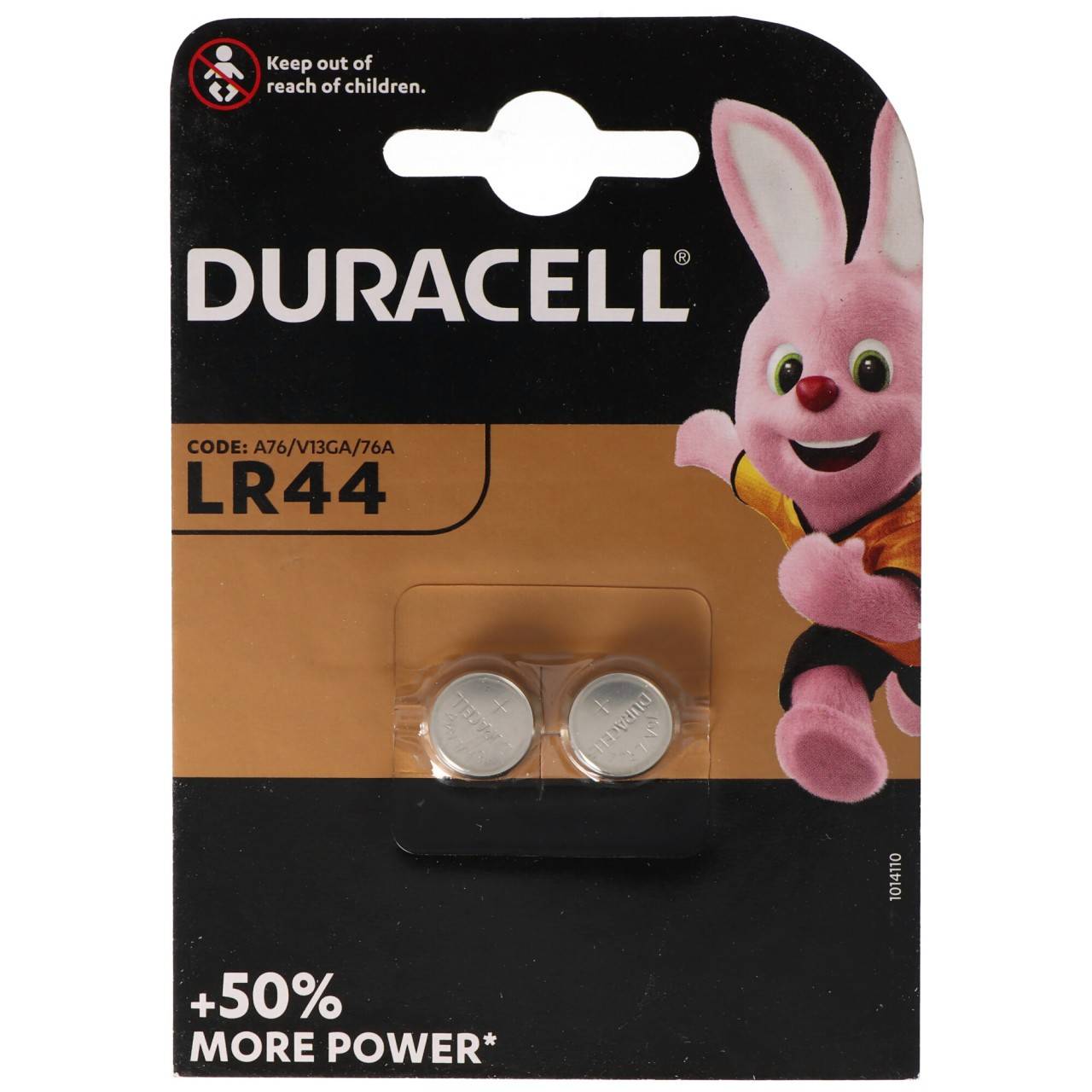 Duracell LR44, V13GA, GPA76, 82, LR1154, 357A, 2-pack-0