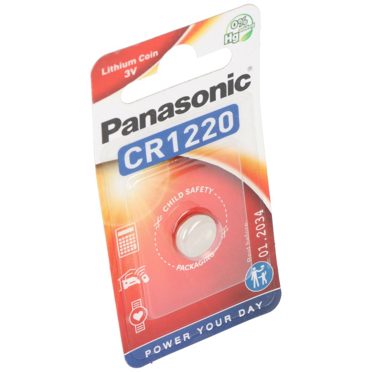 Panasonic lithium CR1220 blister 1-1