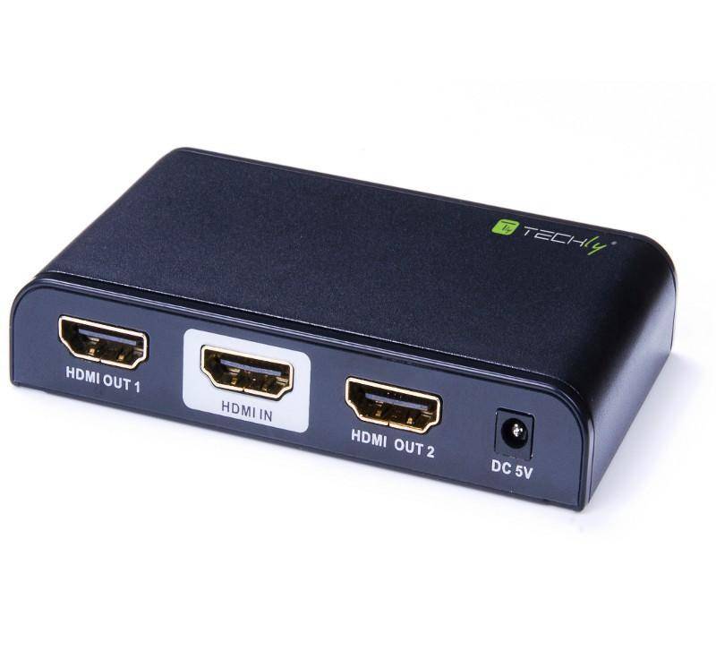 TECHly IDATA-HDMI2-4K2 2 poorten HDMI-splitter 3840 x 2160 Pixel Zwart-5