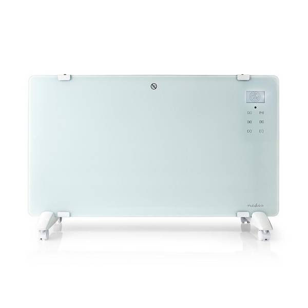 SmartLife Convectorkachel | Wi-Fi | Geschikt voor badkamer | Glazen Paneel | 2000 W | 2 Warmte Standen | LED | 15 - 35