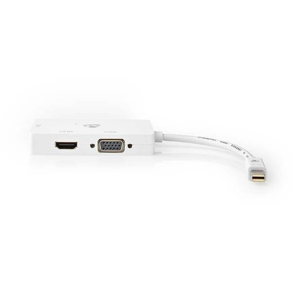 DisplayPort-Adapter | Mini-DisplayPort Male | DVI-D 24+1-Pins Female / HDMI™ Female / VGA Female 15p | 4K@60Hz |