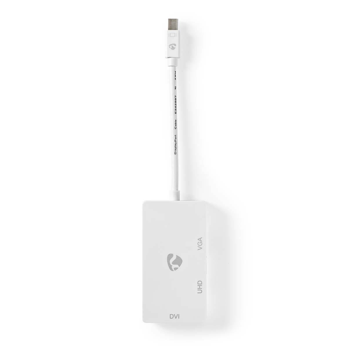 DisplayPort-Adapter | Mini-DisplayPort Male | DVI-D 24+1-Pins Female / HDMI™ Female / VGA Female 15p | 4K@60Hz |-2