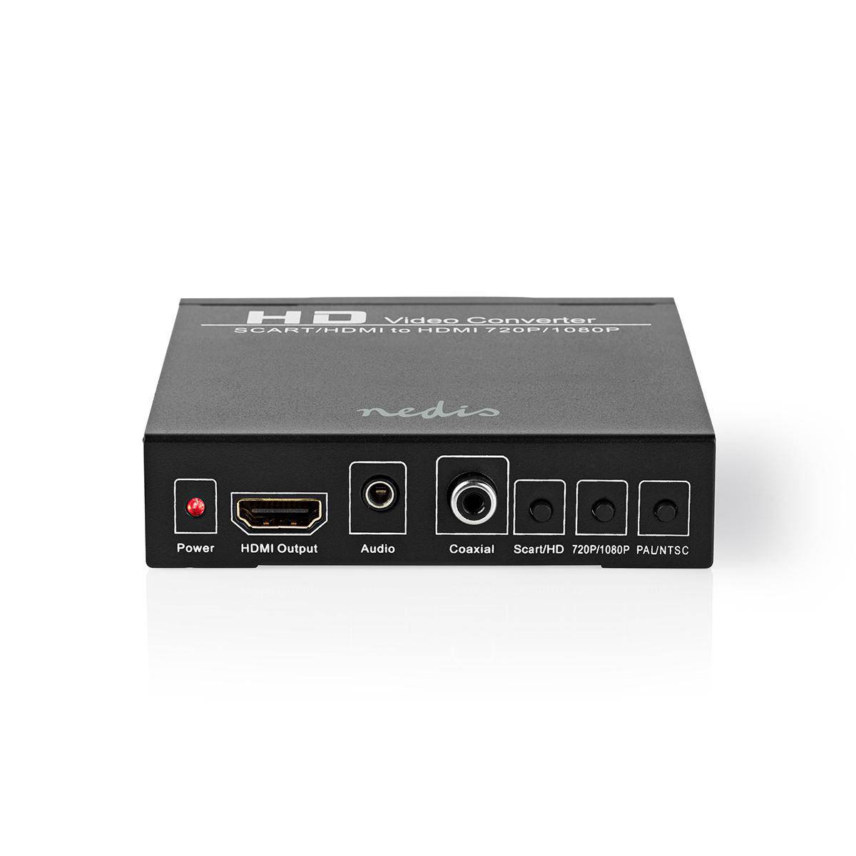 Nedis premium Scart naar HDMI + Audio converter / zwart-0