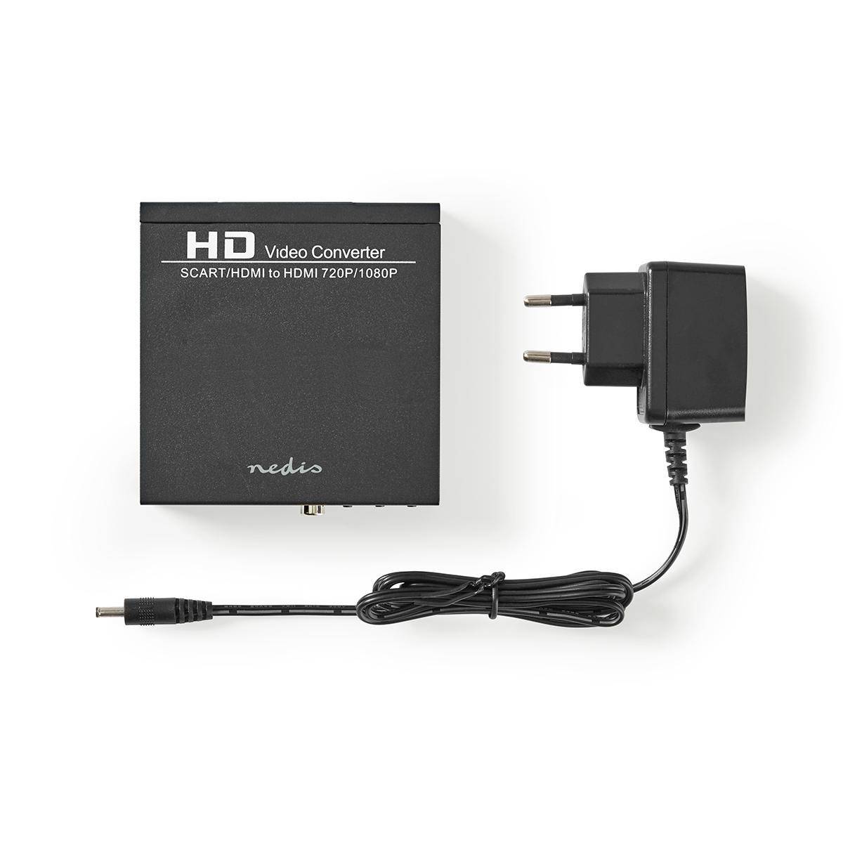 Nedis premium Scart naar HDMI + Audio converter / zwart-2