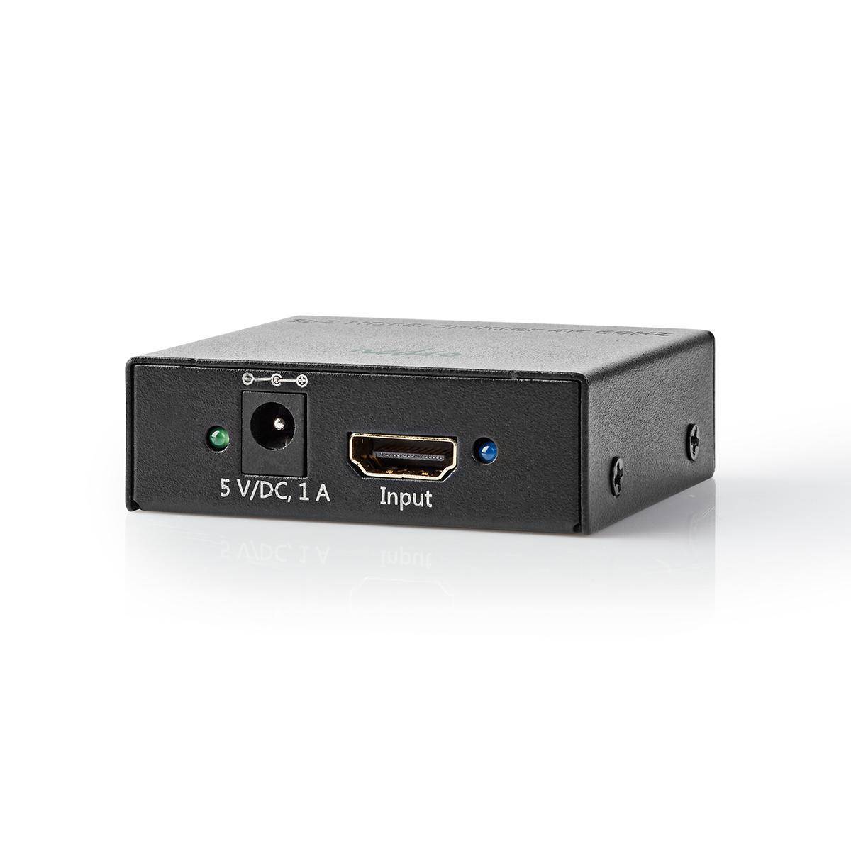 Nedis HDMI splitter 1 naar 2 - HDMI2.0 (4K 60Hz + HDR) / zwart-2