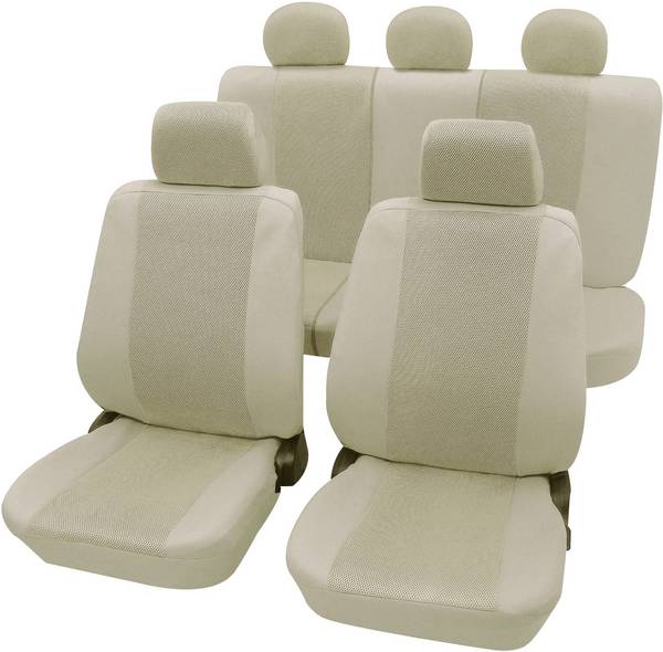 Petex 26174809 Sydney Autostoelhoes 11-delig Polyester Beige Bestuurder, Passagier, Achterbank