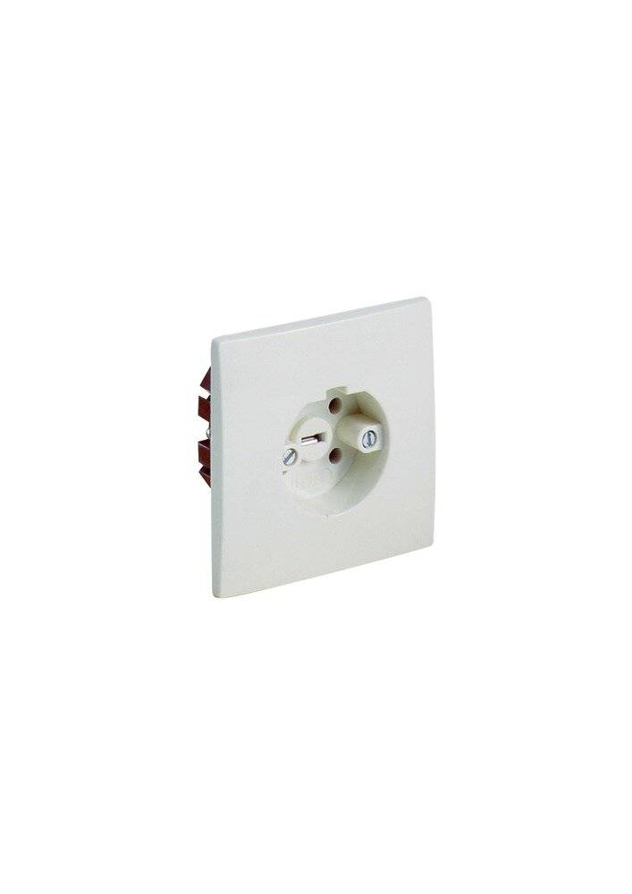 Perilex inbouw WCD 16A vierkant - 1 - stuk - creme-2