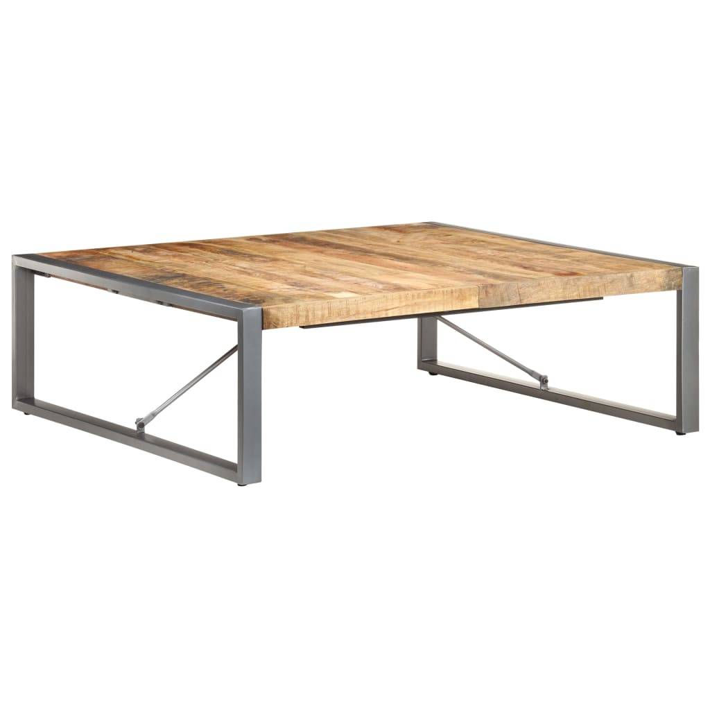 vidaXL - Salontafel - 120x120x40 - cm - ruw - mangohout