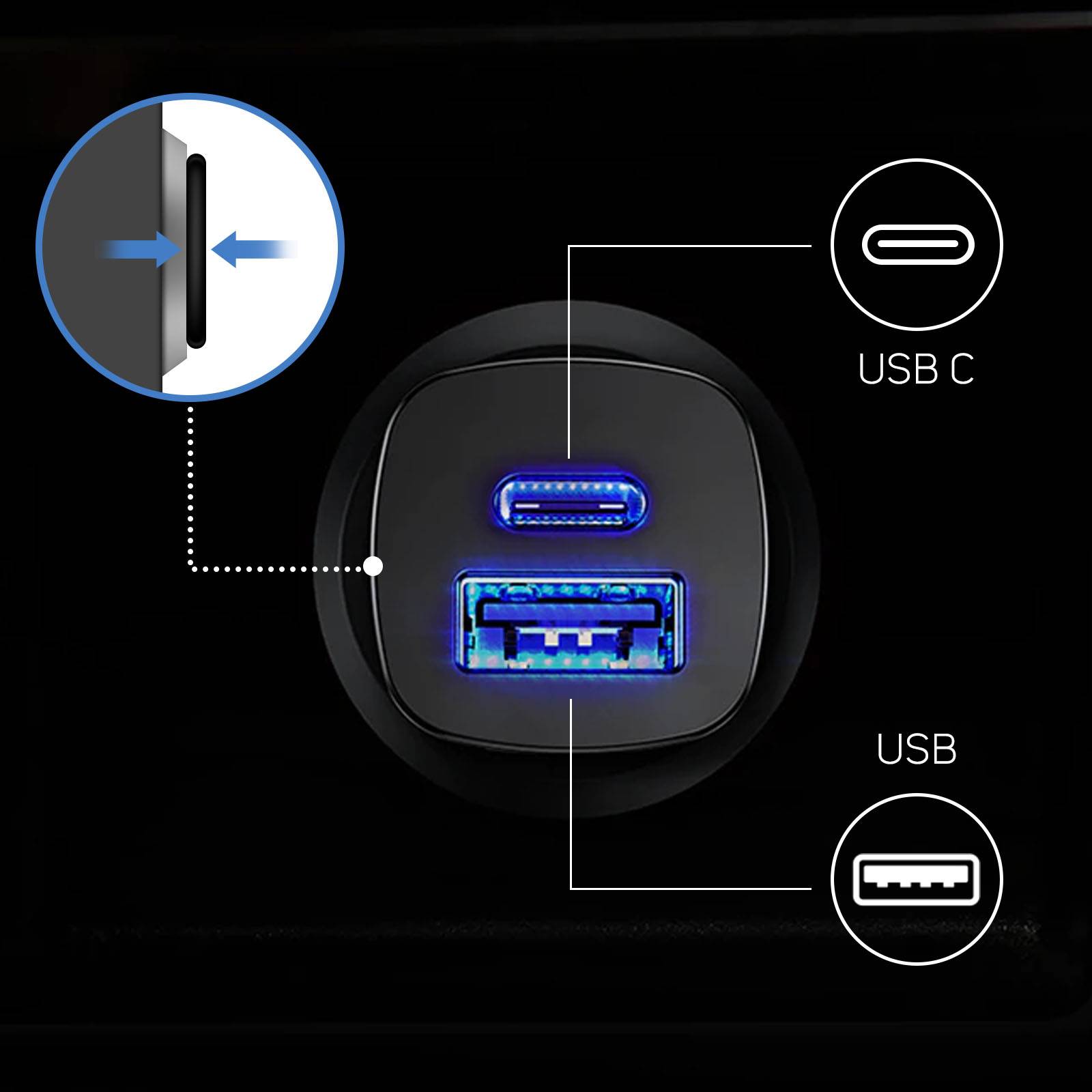 BASEUS CCALL-AS01 USB voedingseenheid; USB A aansluiting,USB C aansluiting; 30W - 1 stuk-4