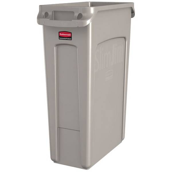 Rubbermaid 5453001911991  Rubbermaid -  Afvalbak slim jim vented 87l grijs