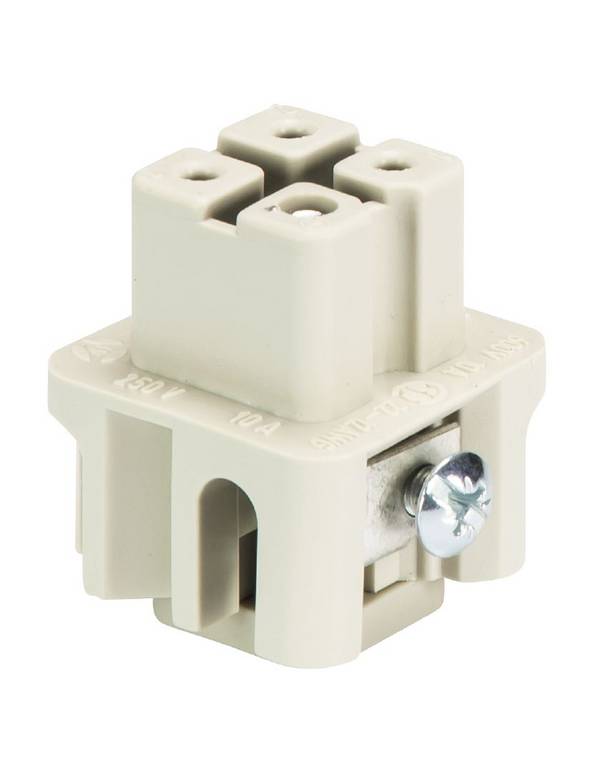 WIELAND 73.300.0353.0 Connector: HDC; vrouwelijk; PIN: 4; maat 3; contactinzetstuk; 400V - 1 stuk