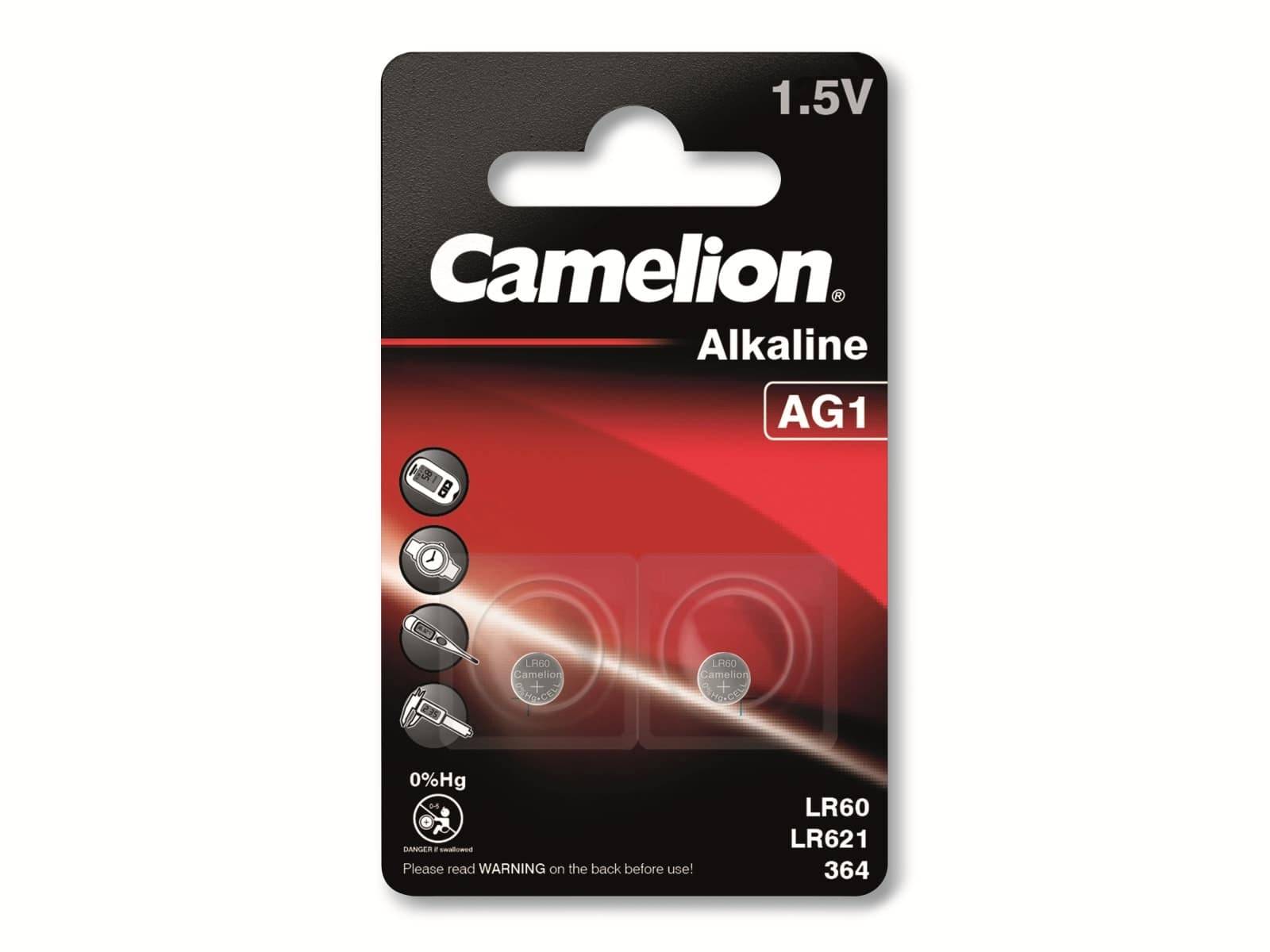 Camelion Knoopcel LR60 1.5 V 2 stuk(s) 14 mAh Alkaline AG1-1