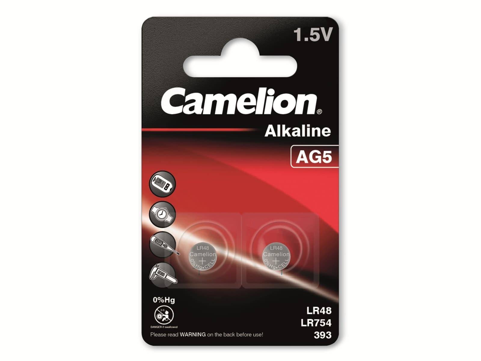 Camelion Alkaline 0% Mecury AG5 1,5V blister 2-1