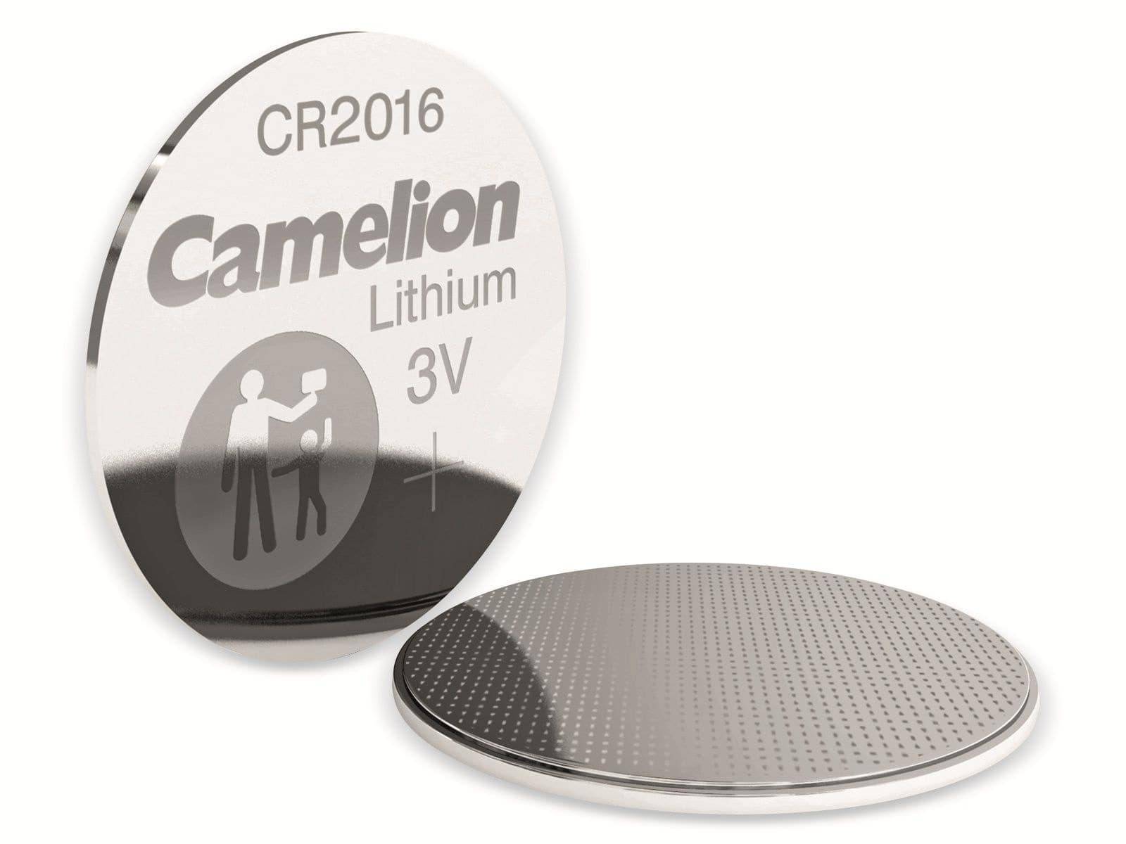 CR2016 Knoopcel 5 Stuks 3V Lithium Batterij - Camelion-1
