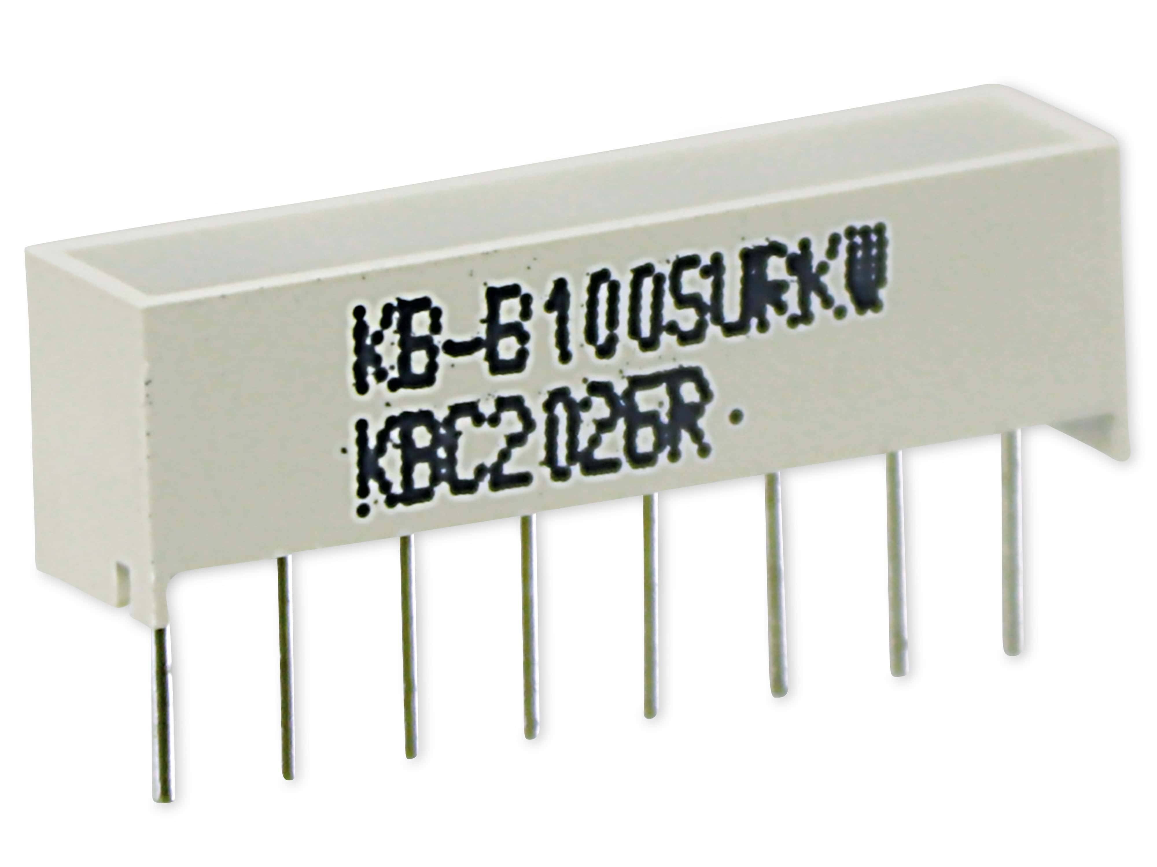 KINGBRIGHT ELECTRONIC KB-B100SURKW LED achtergrondverlichting; rood; Lens: wit,diffusie; λd: 630nm - 1 stuk-0