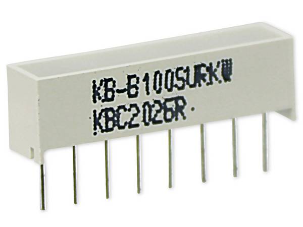 KINGBRIGHT ELECTRONIC KB-B100SURKW LED achtergrondverlichting; rood; Lens: wit,diffusie; λd: 630nm - 1 stuk