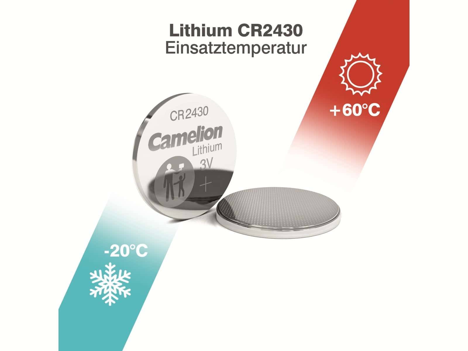 Camelion Knoopcel CR2430 3 V 5 stuk(s) 270 mAh Lithium CR2430-2