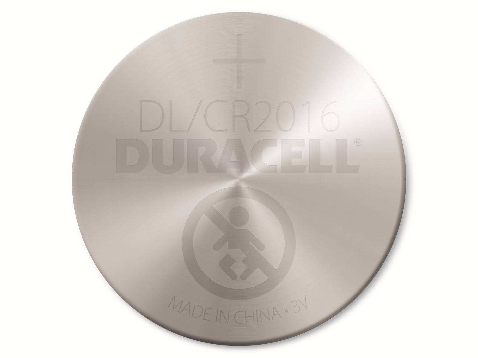 Symboolafbeelding voor Duracell Knoopcel CR2016 3 V 2 stuk(s) 90 mAh Lithium Elektro 2016