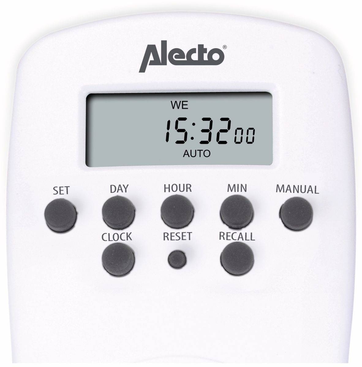 Alecto DTS-814 Stopcontact-schakelklok Digitaal Weekprogramma 1800 W Toevalsfunctie-2