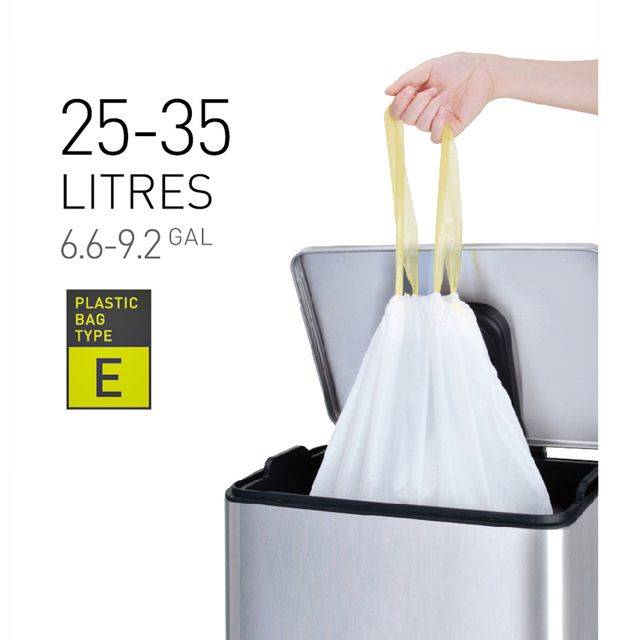 Afvalzak eko mdpe type e trekb 55x70cm 25-35l wit | Omdoos a 6 rol x 12 stuk-0
