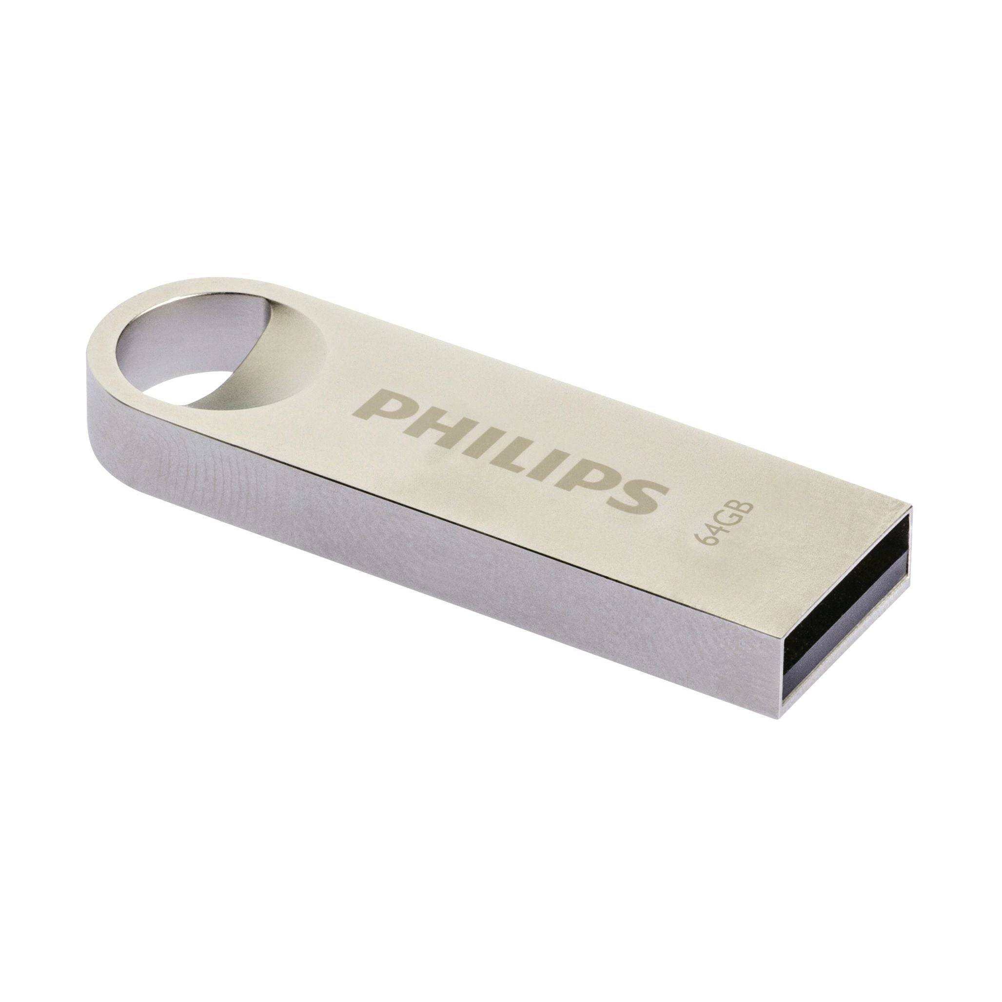 USB stick 2.0 Philips Moon USB-A 64GB zilver-2