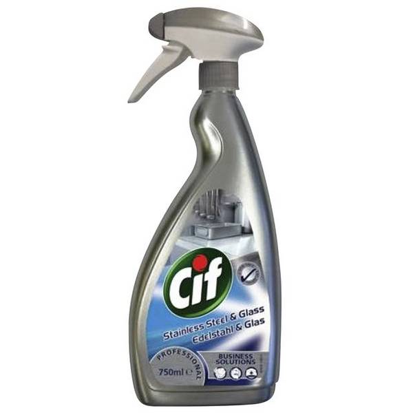 Roestvrijstaal reiniger CIF professional 750ml | 6 stuks