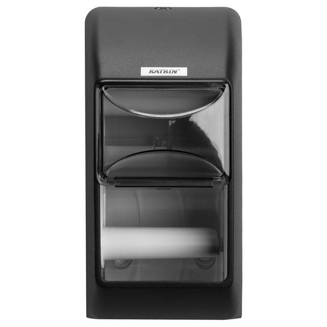 Katrin 6414300104452 Katrin - Toiletpapierdispenser duo zwart-0