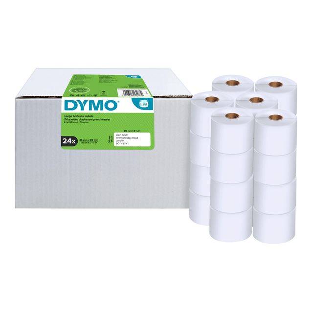 Dymo 5411313131872 Dymo - Etiket labelwriter adressering 36x89 24st wit-0
