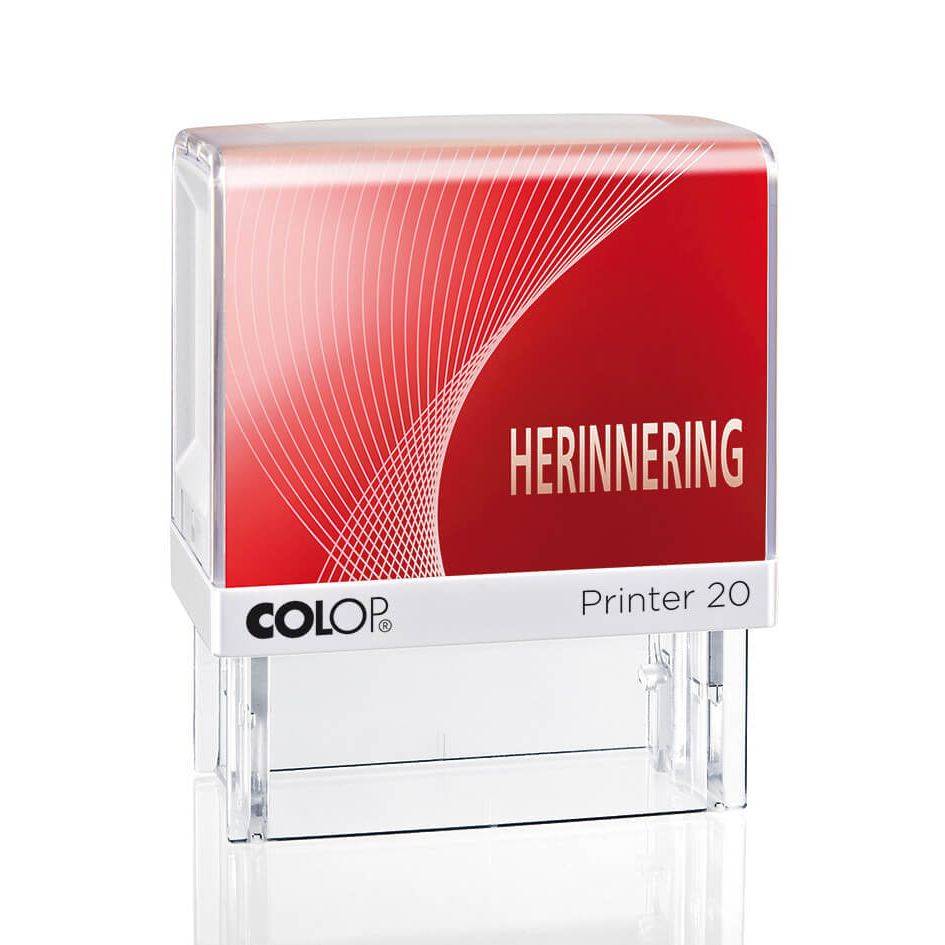 Tekststempel Colop Printer 20/L herinnering rood-0