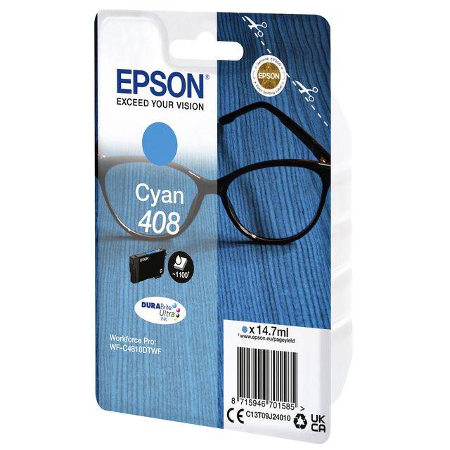 Inktcartridge Epson T09J240 408 blauw | 8 stuks-0