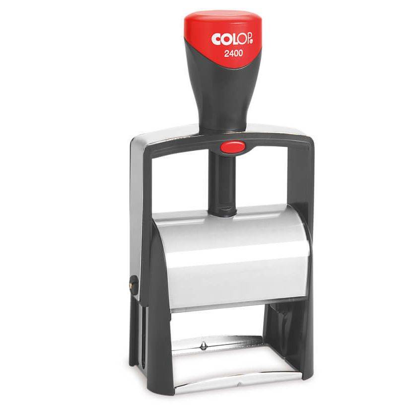 Tekststempel Colop Heavy Duty 2400 Classic Line personaliseerbaar rood-0